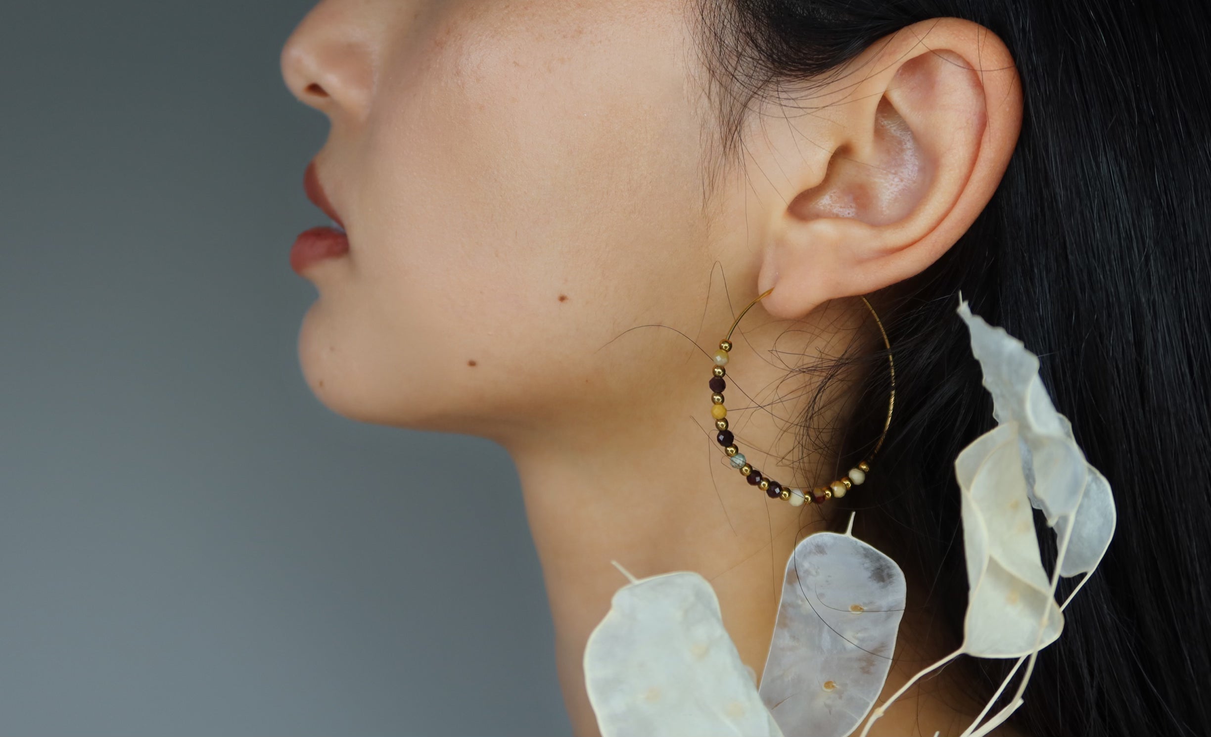 Beaded Natural stone gemstone birthstone freshwater pearls with 18k plated gold jewellery Melbourne