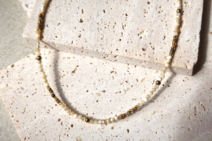 white Beaded necklace melbourne