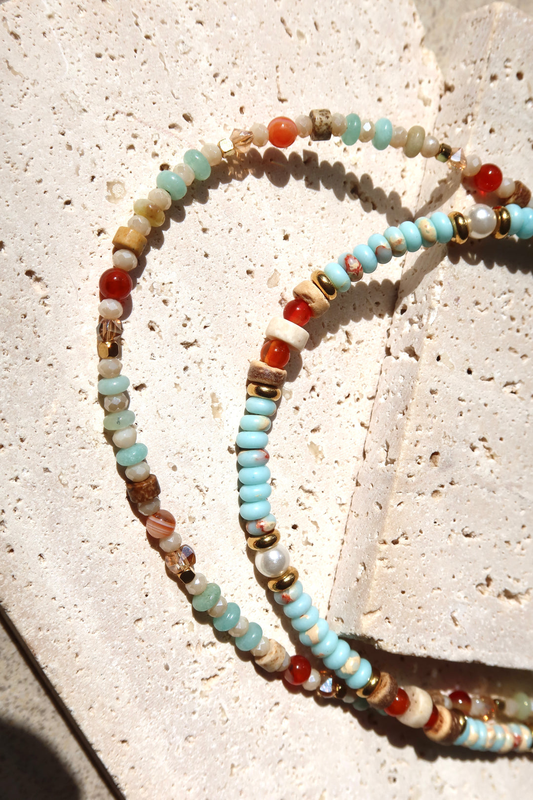 rainbow beaded necklace melbourne