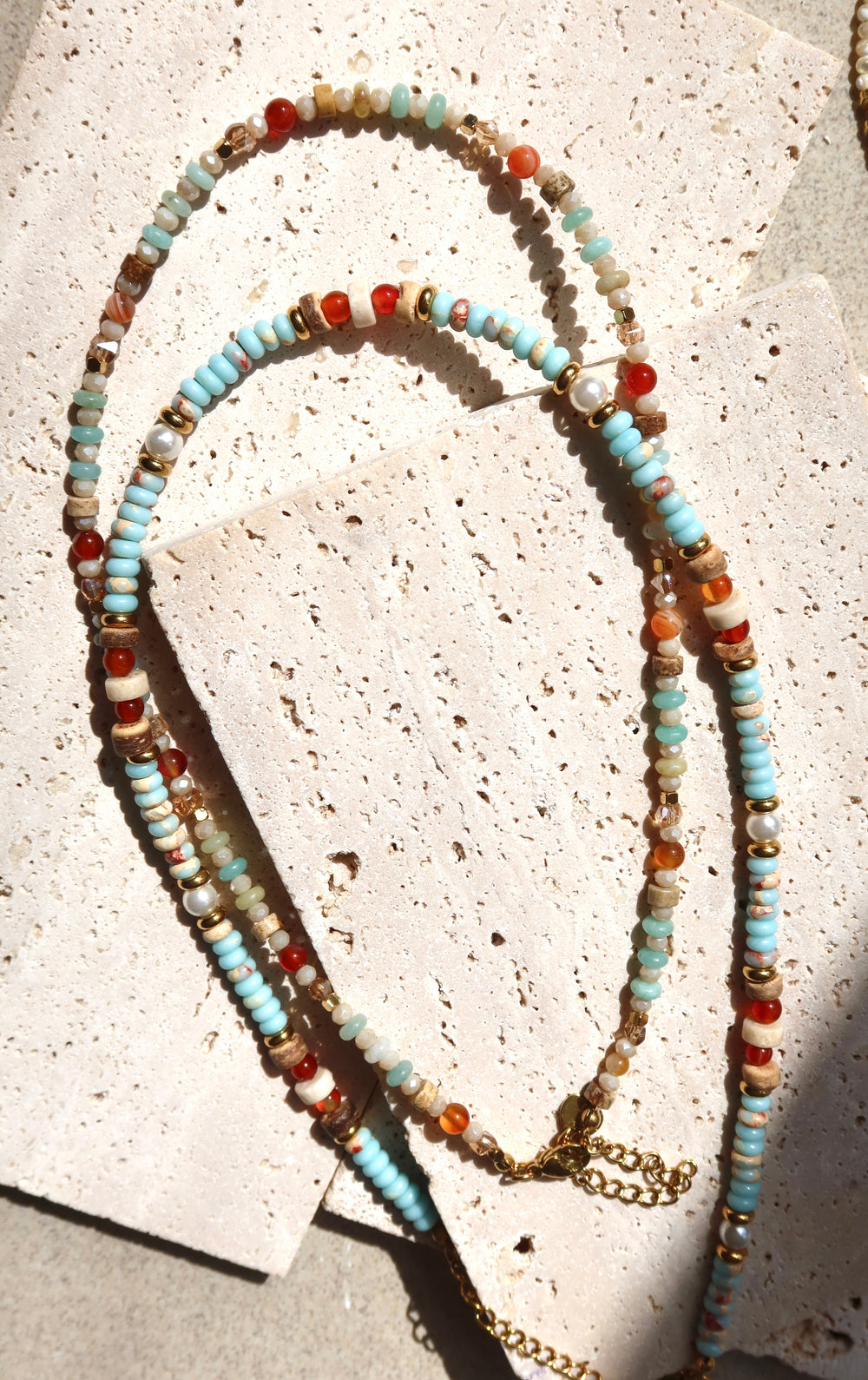 rainbow beaded necklace melbourne