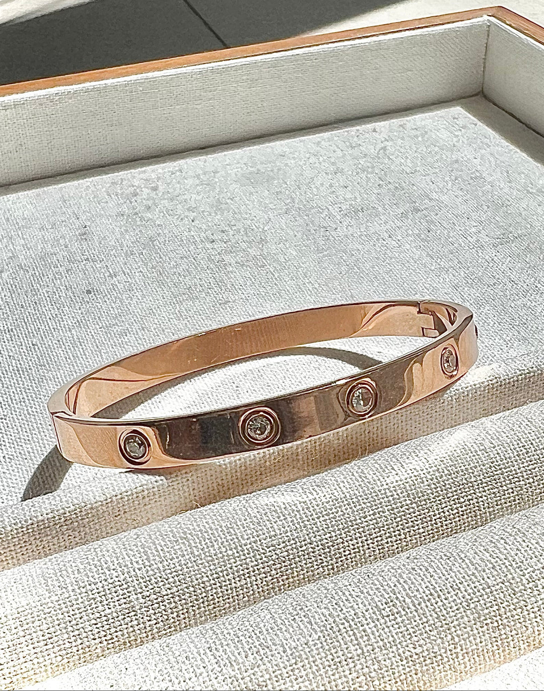 Love Bracelet Bangle - Available in 18K White Gold, Gold & Rose Gold Plating | Ke Jewelry Melbourne