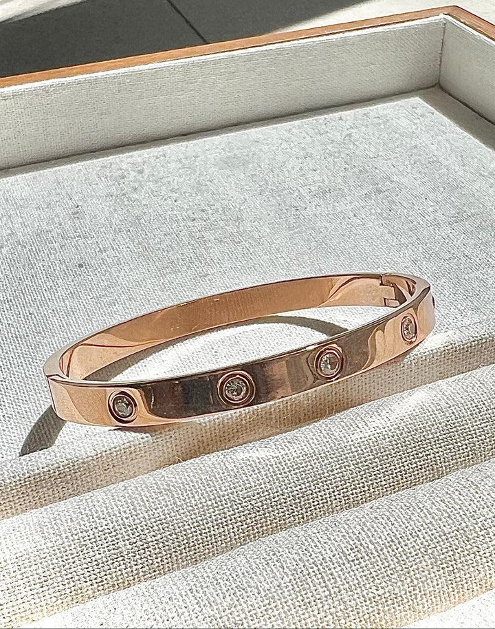 Love Bracelet Bangle - Available in 18K White Gold, Gold & Rose Gold Plating | Ke Jewelry Melbourne