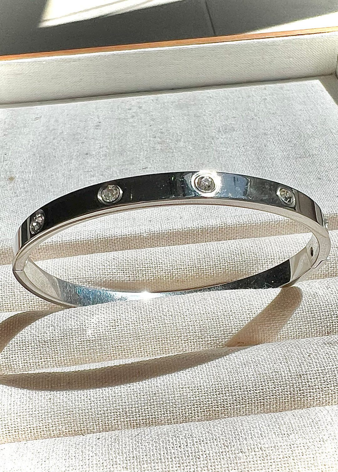 Love Bracelet Bangle - Available in 18K White Gold, Gold & Rose Gold Plating | Ke Jewelry Melbourne